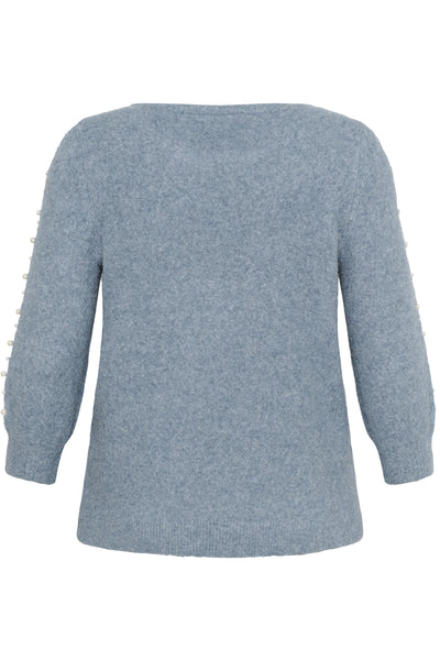 KCletty Pullover Windward Blue Melange - 10583703 Thumbnail