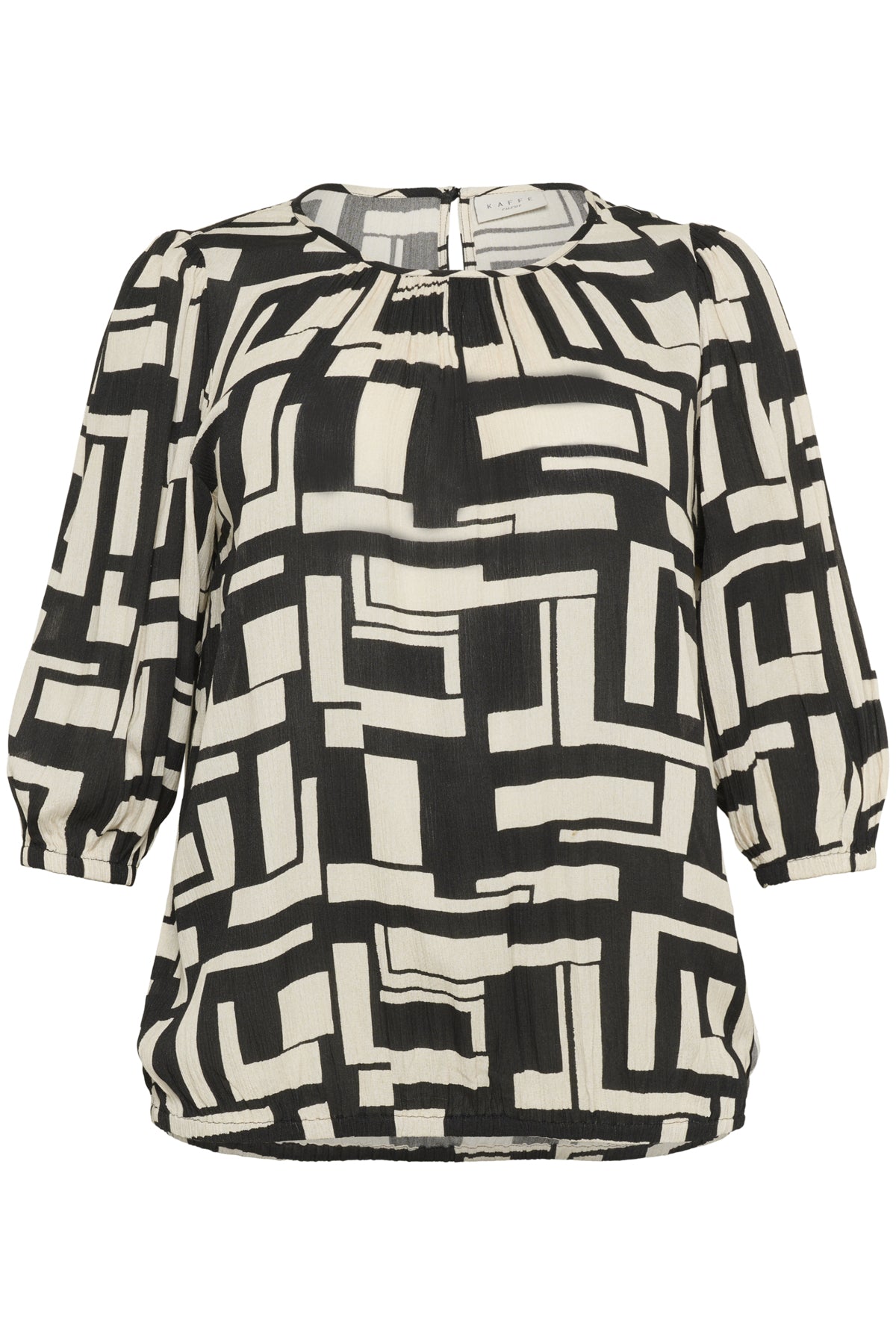 KCmarina Ami Blouse Black/White Graphic - 10583716