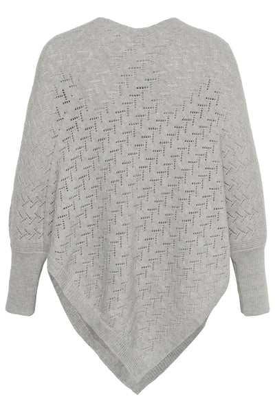 KColina Poncho Grey Melange - 10583768 Thumbnail