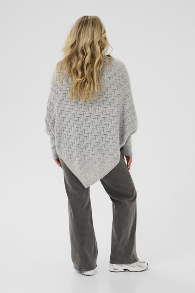 KColina Poncho Grey Melange - 10583768 Thumbnail