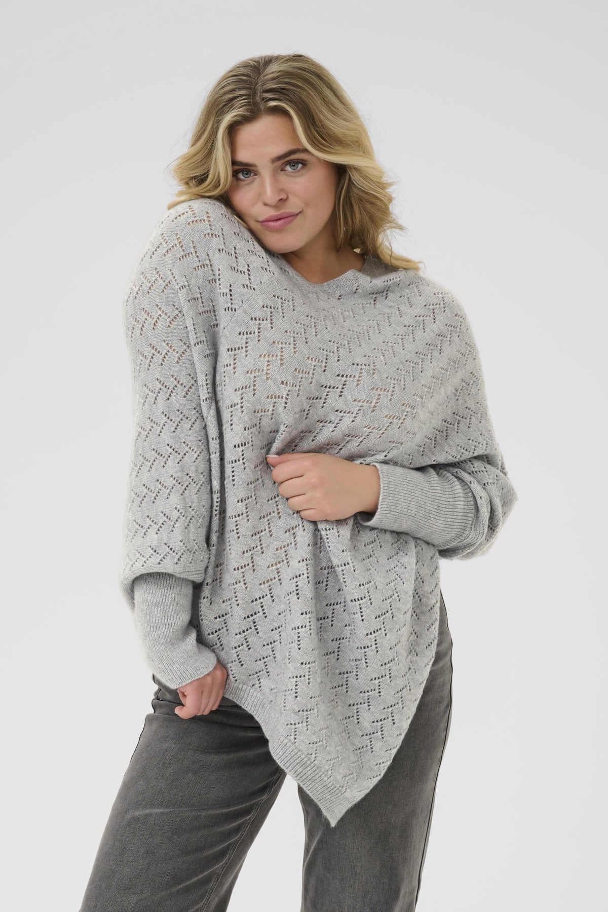 KColina Poncho Grey Melange - 10583768