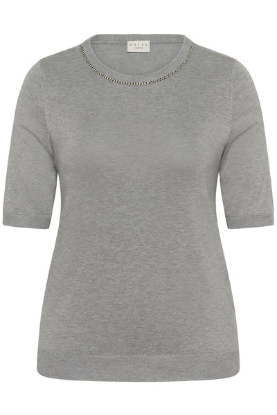 KCcarla Knit Pullover Grey Melange - 10583769 Thumbnail