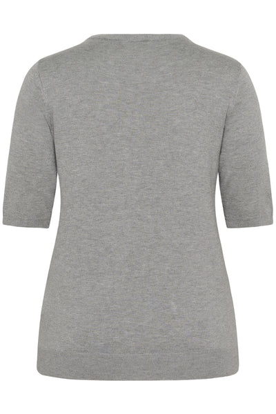 KCcarla Knit Pullover Grey Melange - 10583769 Thumbnail