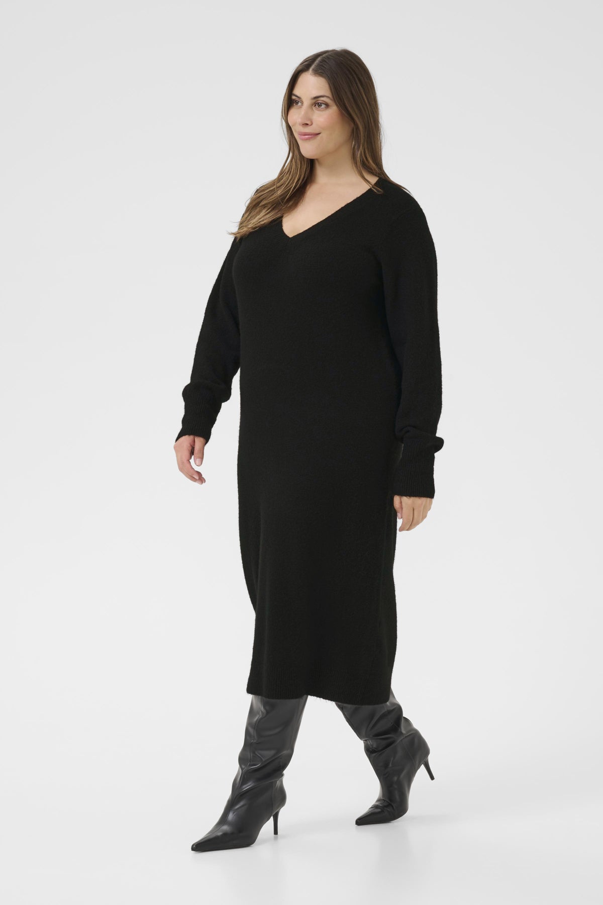 KCniela Knit Dress Black deep - 10583874