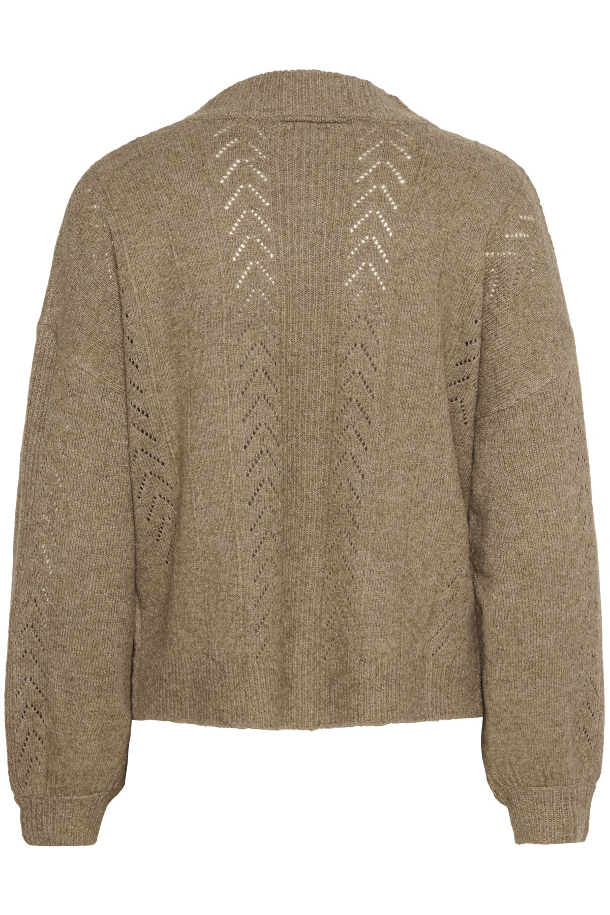 CRHoliday Knit Cardigan Walnut Melange - 10612385