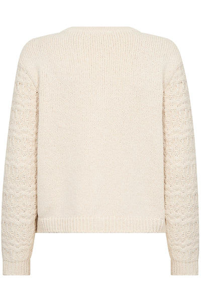 CRPoppi Knit Cardigan Eggnog - 10613315 Thumbnail