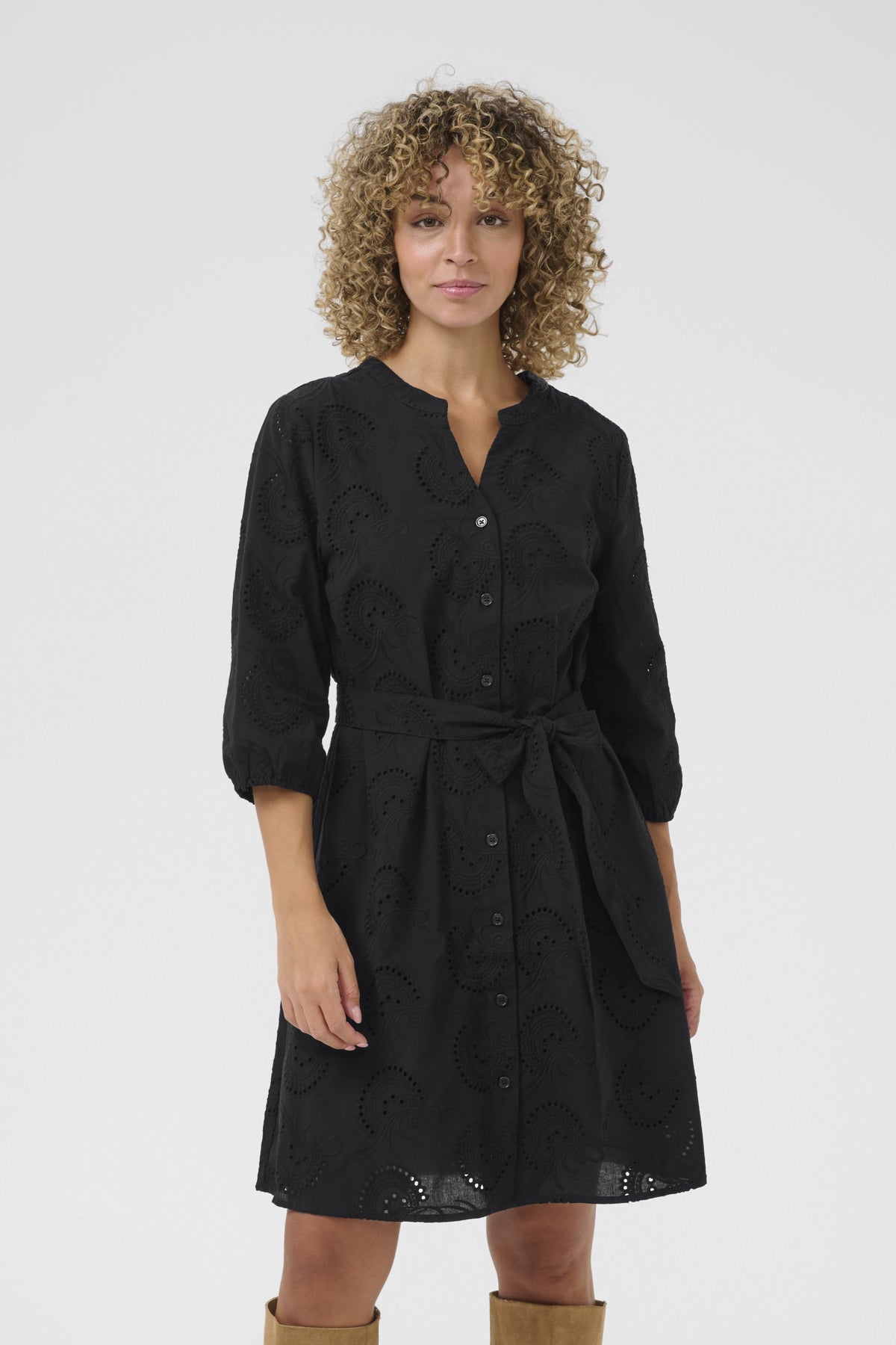 CRDelia Short Dress Pitch Black - 10613325