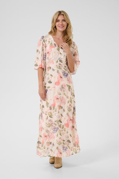 CRHailey Long Dress Sepia Rose Flower - 10613427 Thumbnail