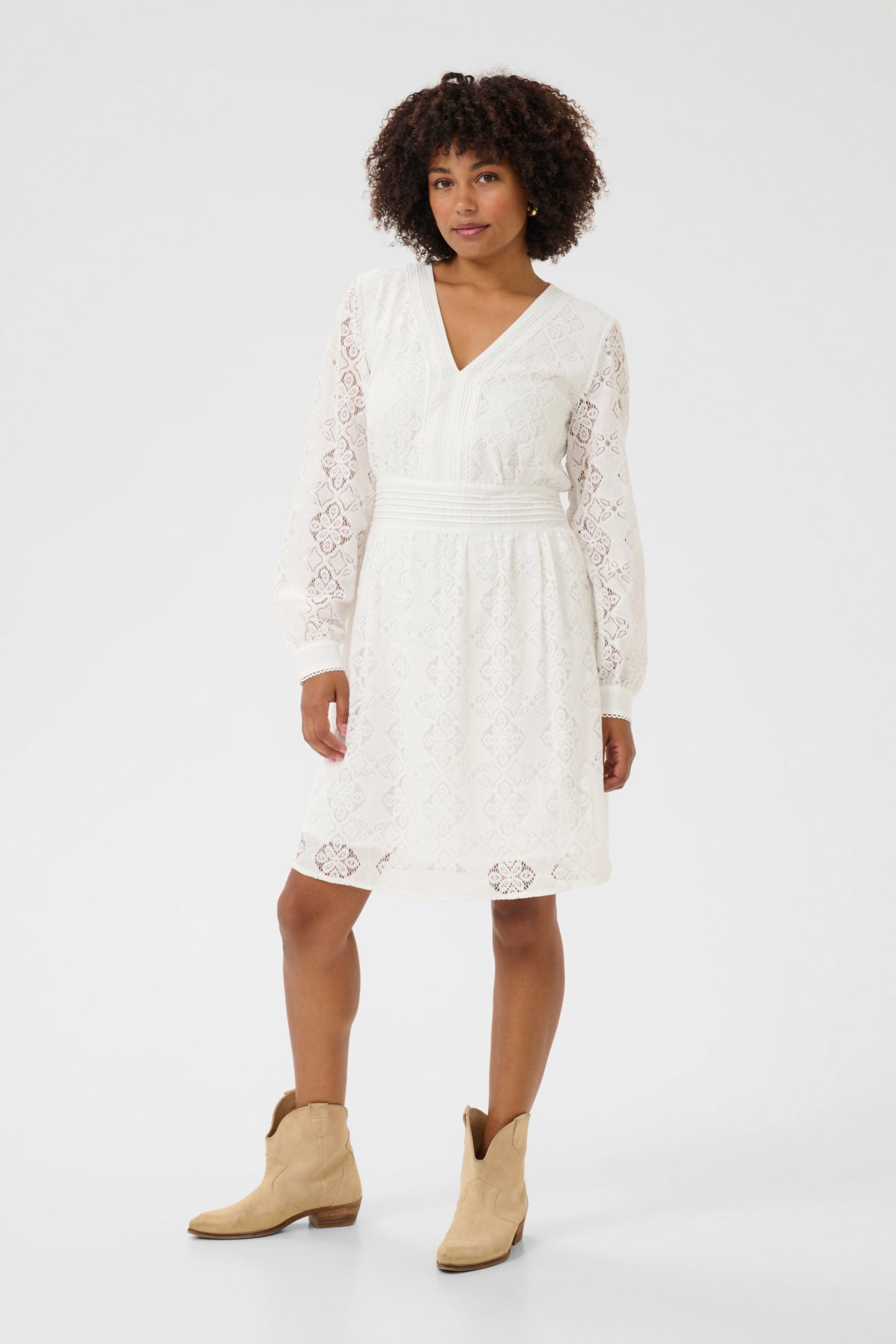 CRNatalie Dress Marshmallow - 10613434