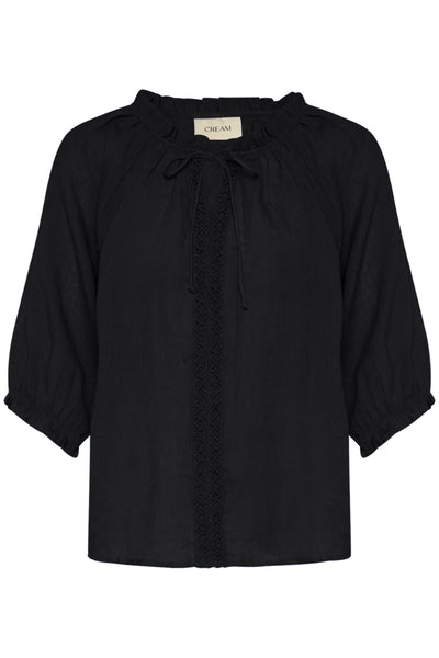CRBellis Lace Blouse Pitch Black - 10613469 Thumbnail