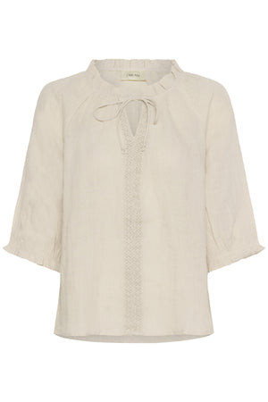 CRBellis Lace Blouse Crispy Sand - 10613469