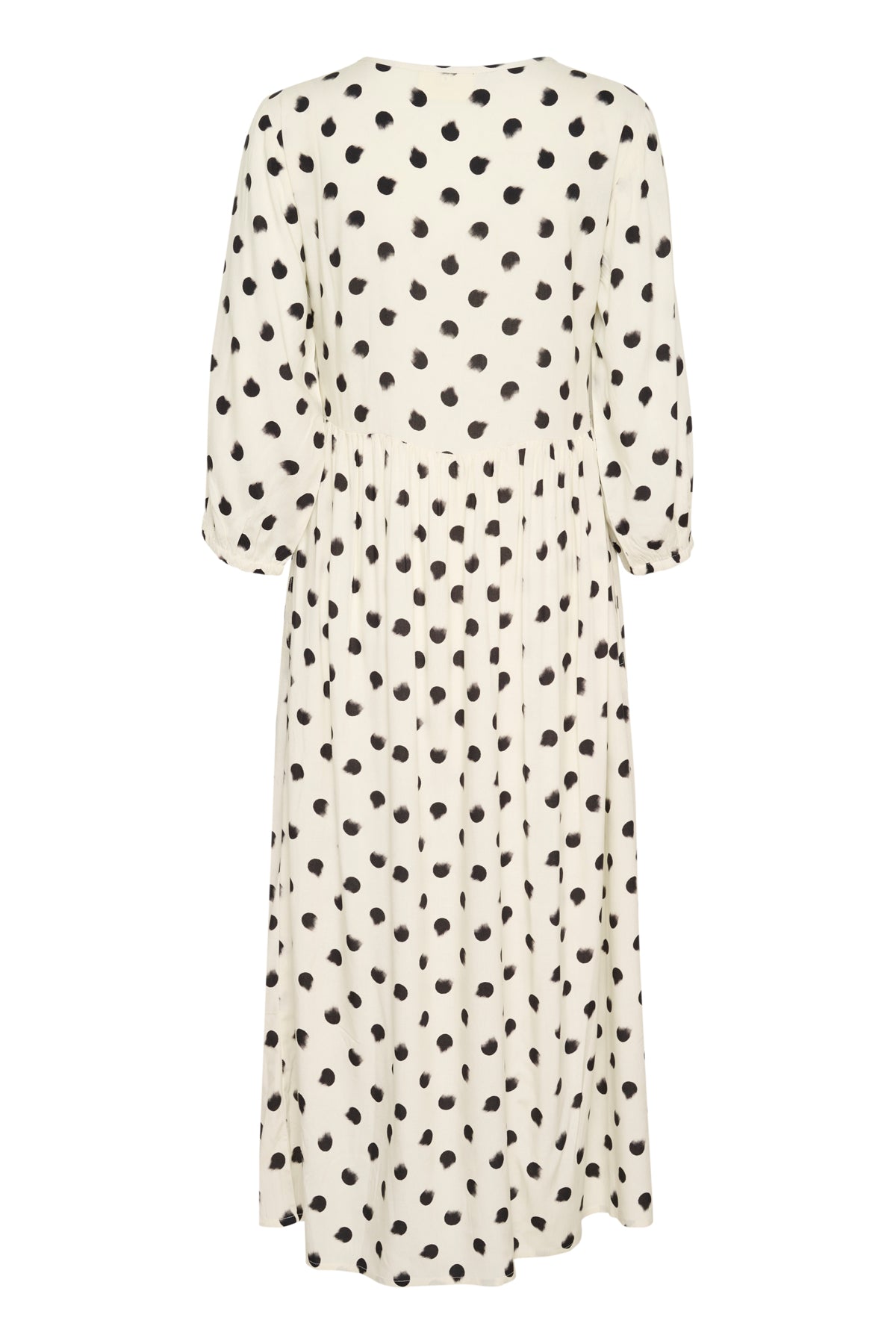 CRTiah Smock Dress Black smuged dot