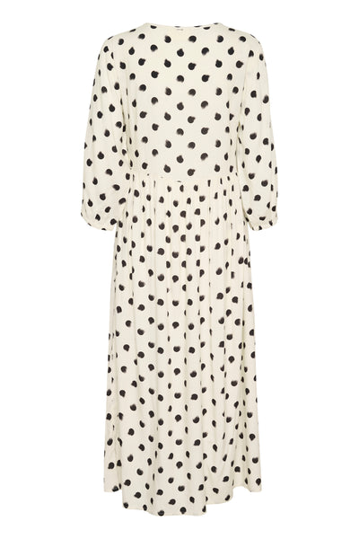 CRTiah Smock Dress Black smuged dot Thumbnail