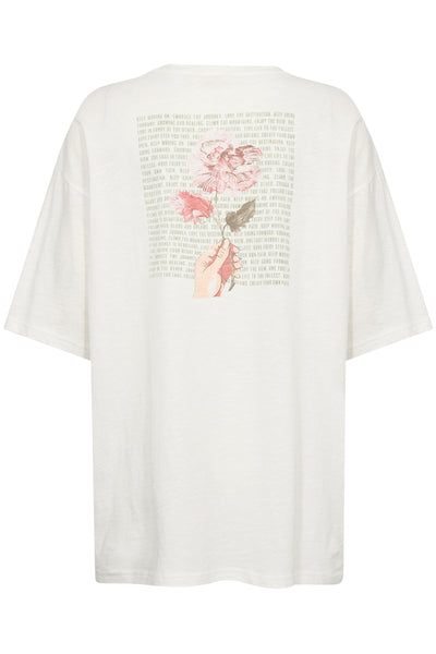CRSiffa T-Shirt OZ Sepia Rose Flower Text Thumbnail
