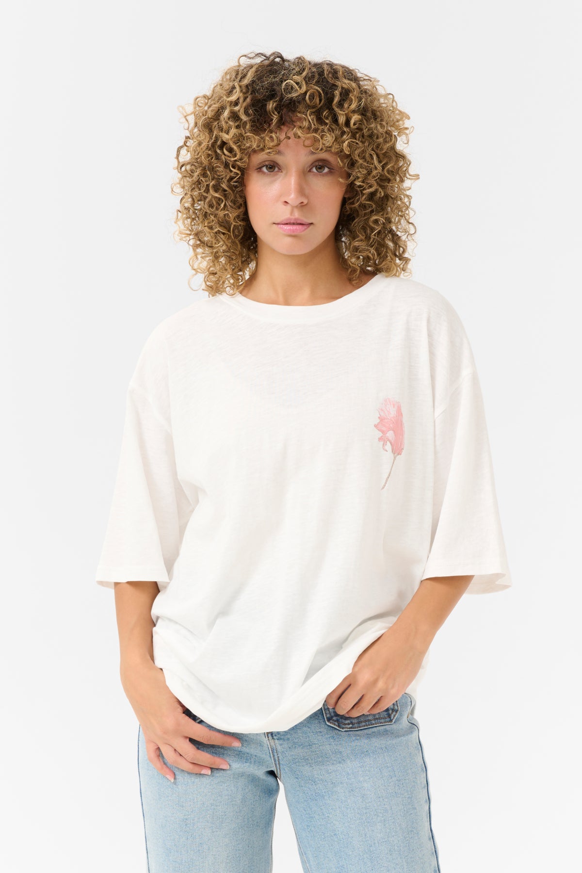 CRSiffa T-Shirt OZ Sepia Rose Flower Text