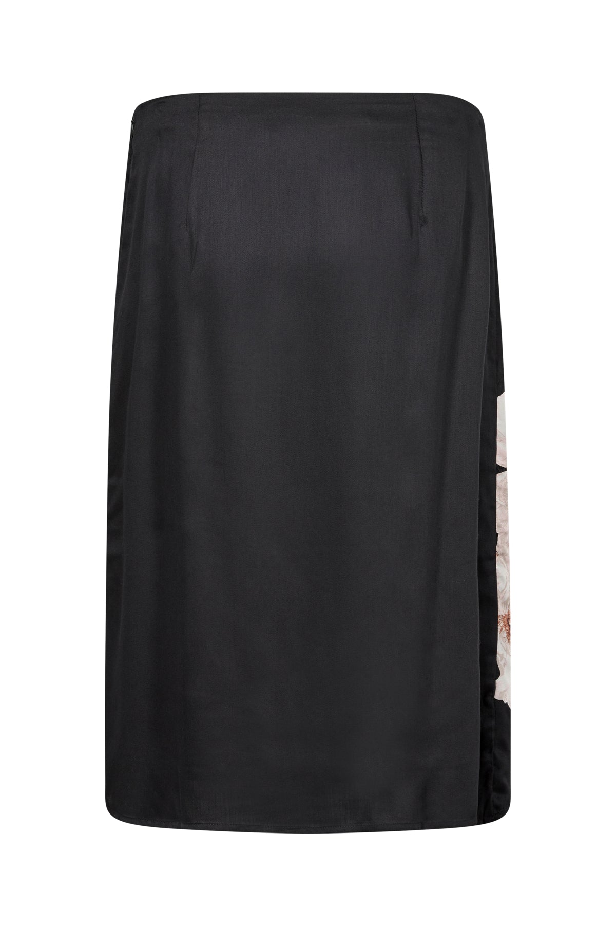 CRAqurella skirt Black with large flower - 10613493