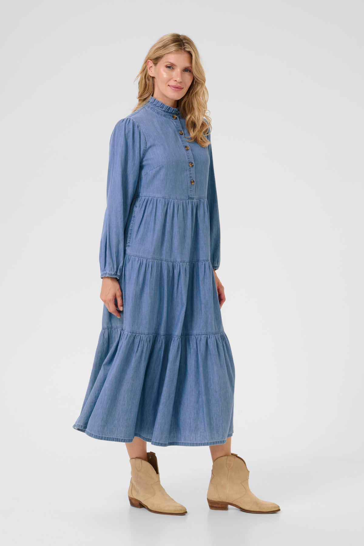 CRBritt Dress Toronto Medium Blue denim - 10613528