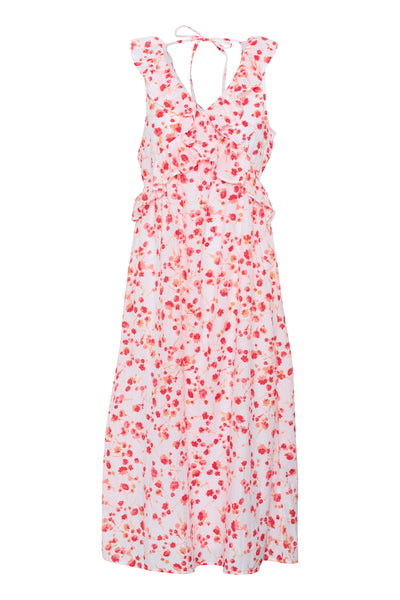 CRGiselle Long Dress Pink Red Flower - 10613619 Thumbnail