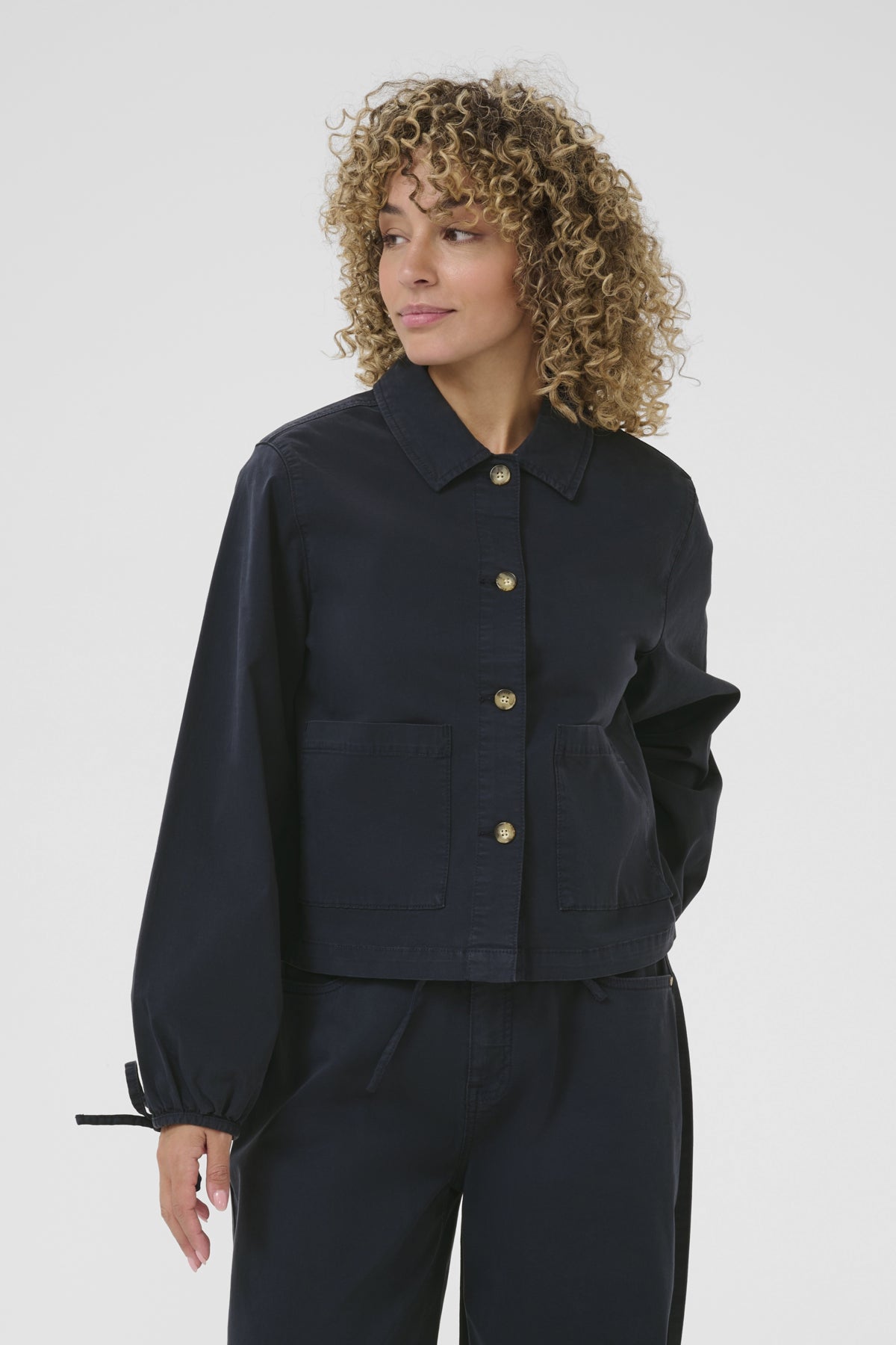 CRBerta Twill Jacket Navy Blazer