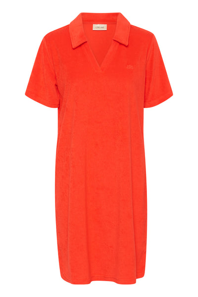 CRFria Polo Dress Flame Scarlet - 10613711 Thumbnail