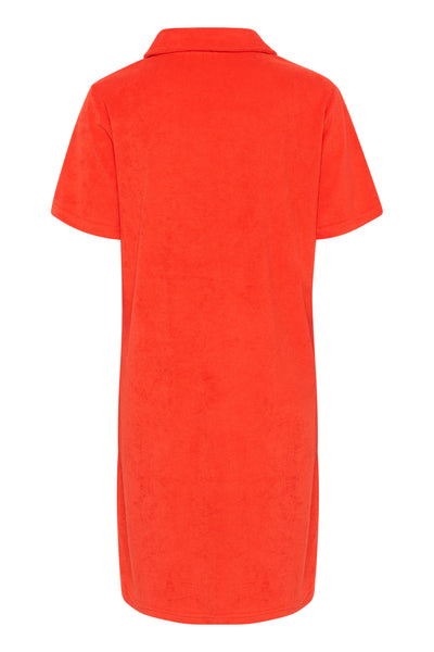 CRFria Polo Dress Flame Scarlet - 10613711 Thumbnail