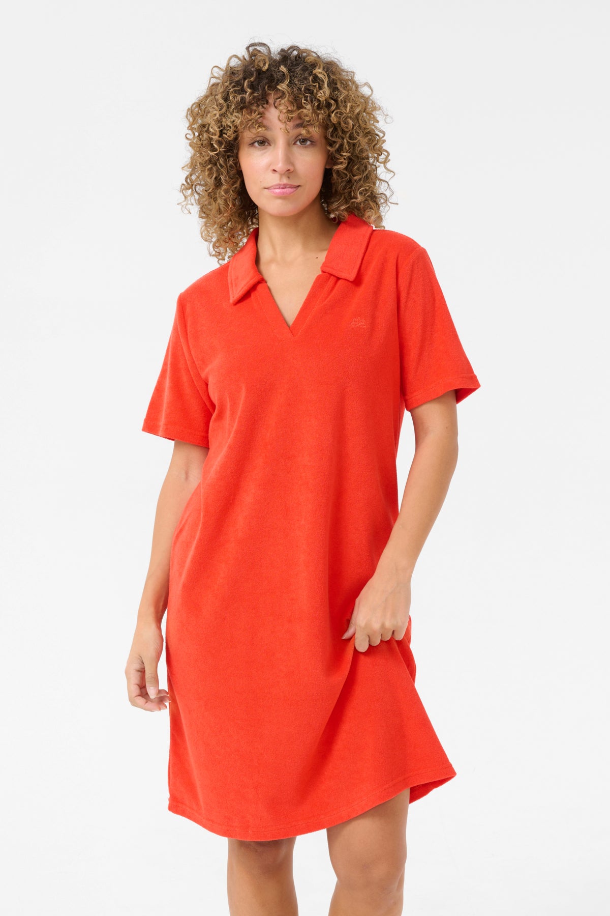 CRFria Polo Dress Flame Scarlet - 10613711