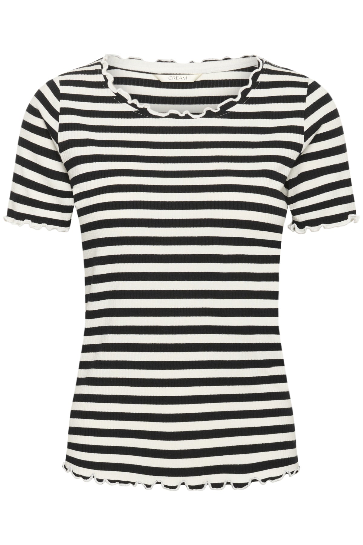CRRibba stripe Tshirt Pitch Black Stripe - 10613876