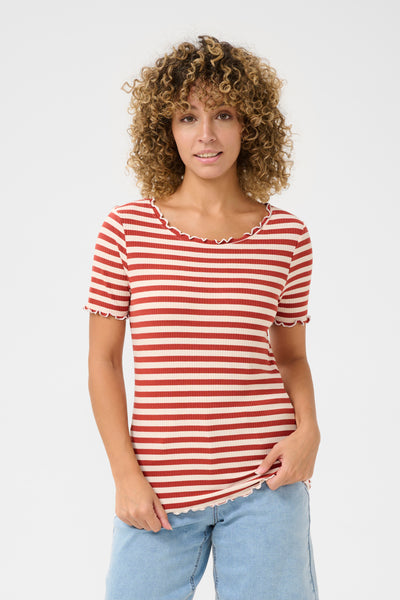 CRRibba stripe Tshirt Bruchetta Stripe - 10613876 Thumbnail