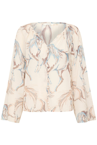 CRVilma Shirt Blue Horse - 10613891 Thumbnail