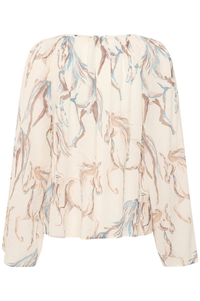 CRVilma Shirt Blue Horse - 10613891 Thumbnail