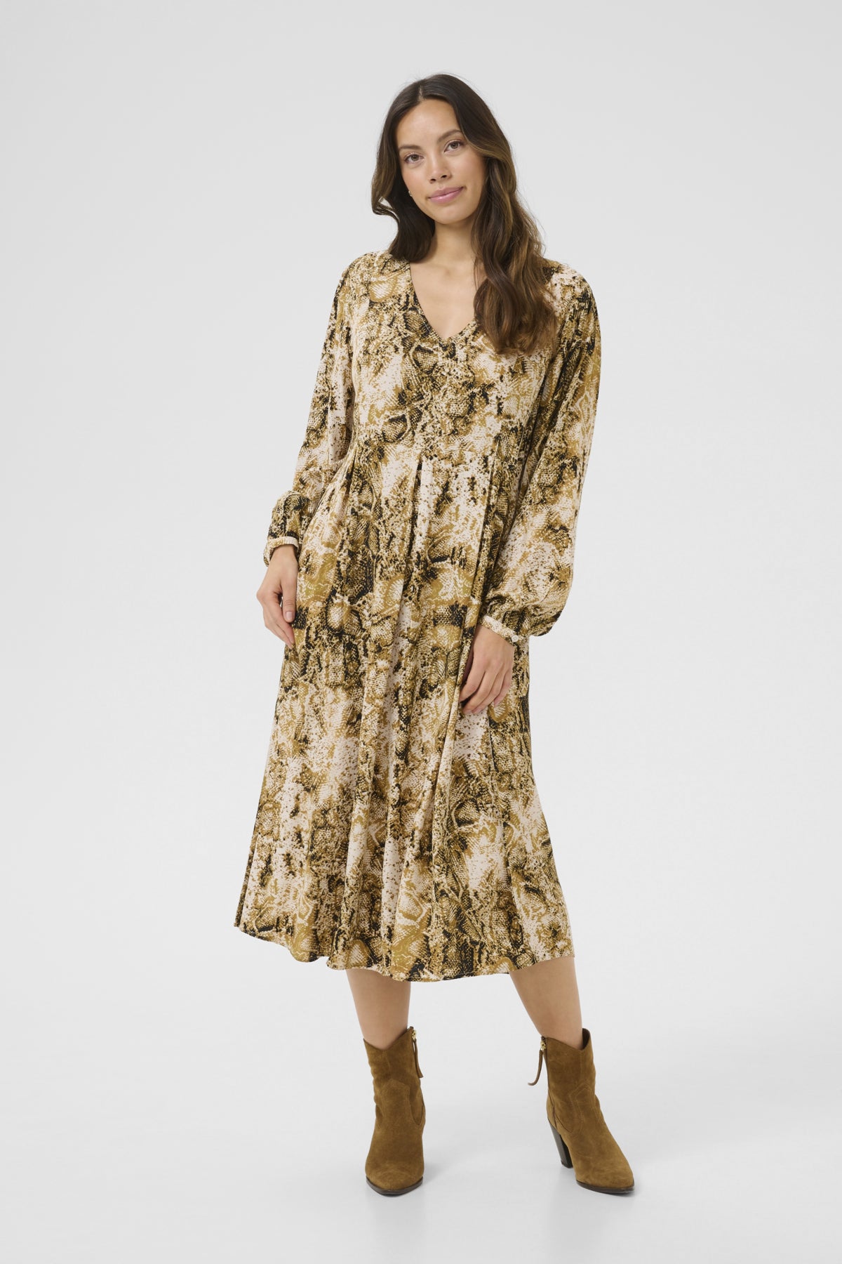 CRAyda Dress Tobacco Snake - 10613898