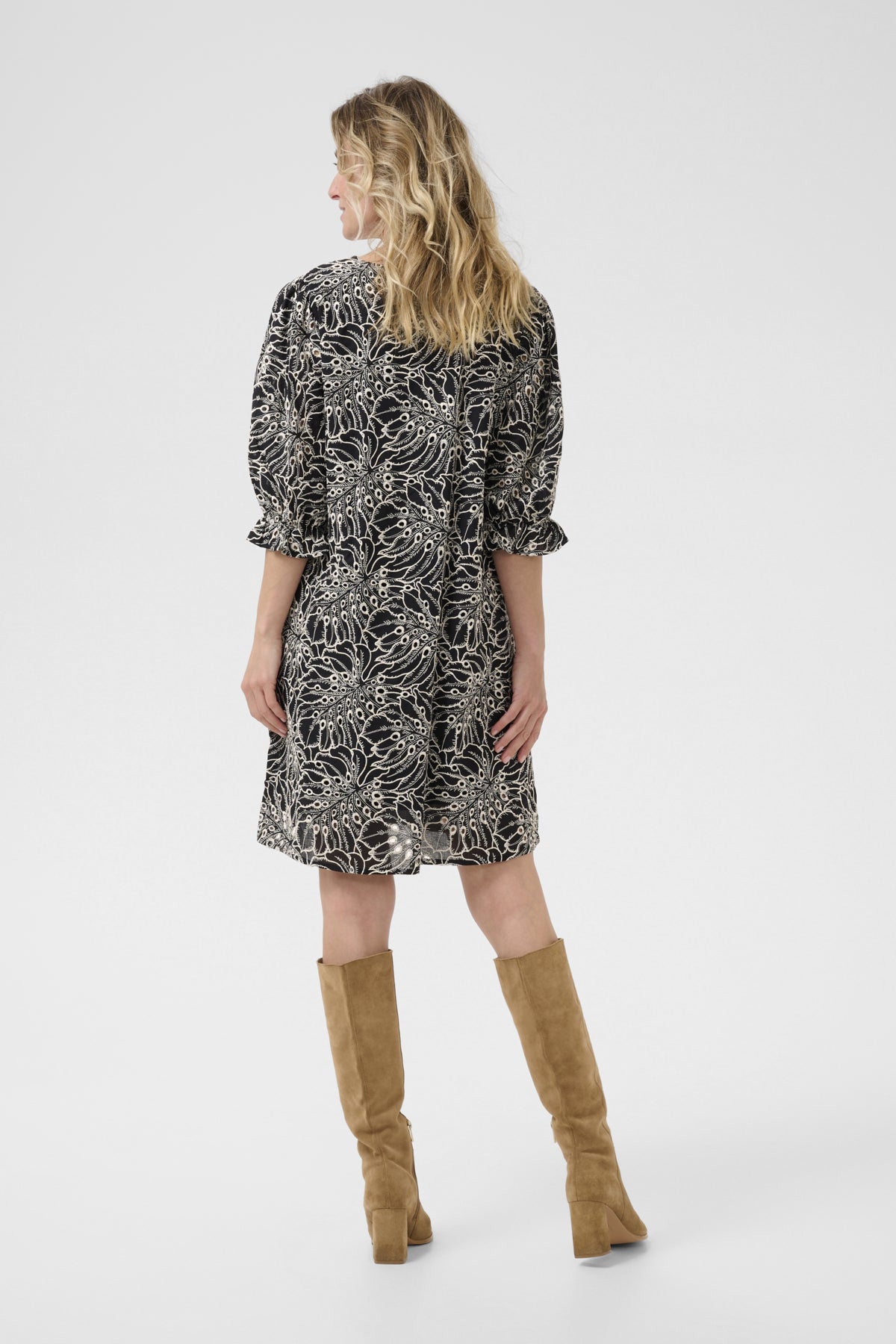 CRAdelena Dress Black Birch Embroidery - 10613909