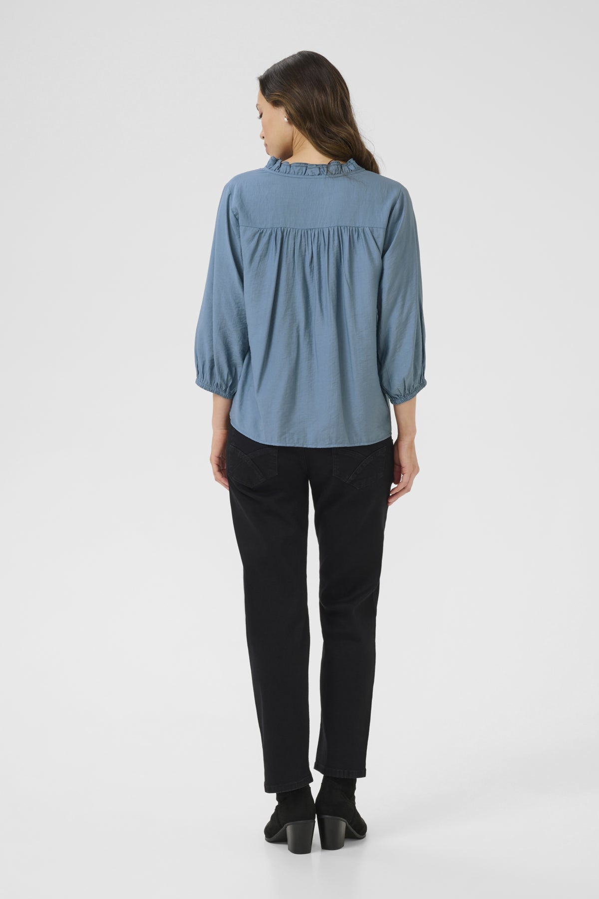 CRSofia Frill Blouse Blue Heaven - 10613913
