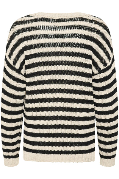 CRGiveme stripe pullover Ancient Scroll ad black stripe - 10613932 Thumbnail