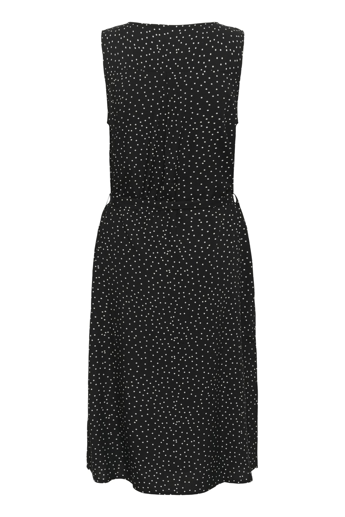 CRTiah Sleeveless Dress Pitch Black Dot - 10613948