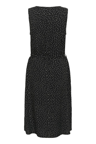 CRTiah Sleeveless Dress Pitch Black Dot - 10613948 Thumbnail