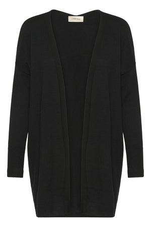 CRDela long cardigan Pitch Black - 10613960