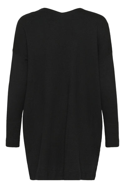 CRDela long cardigan Pitch Black - 10613960 Thumbnail