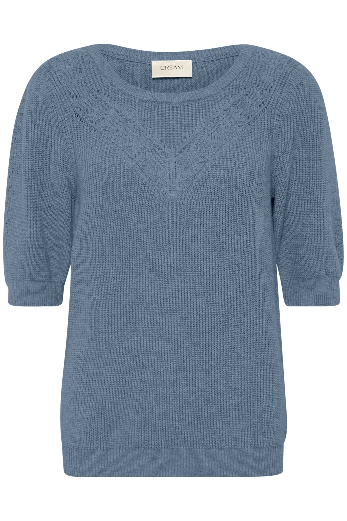 CRDela short sleeve pullover Blue Heaven Melange - 10613961