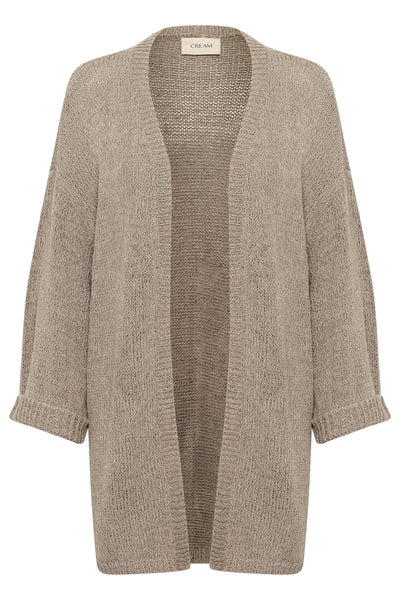 CRNixy knit kimono Fossil Melange - 10613963 Thumbnail