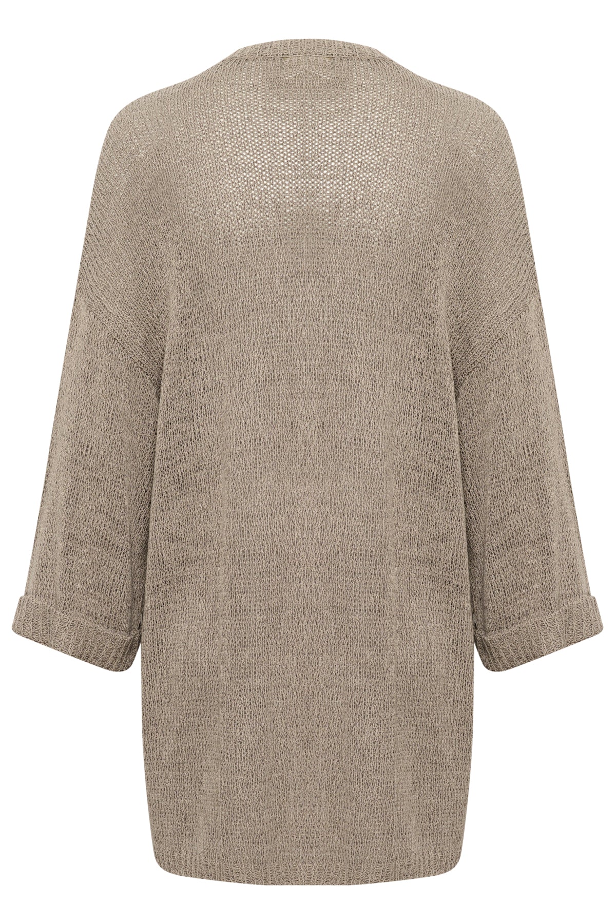 CRNixy knit kimono Fossil Melange - 10613963