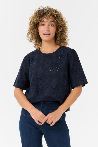 CRFina Blouse Navy Blazer Thumbnail