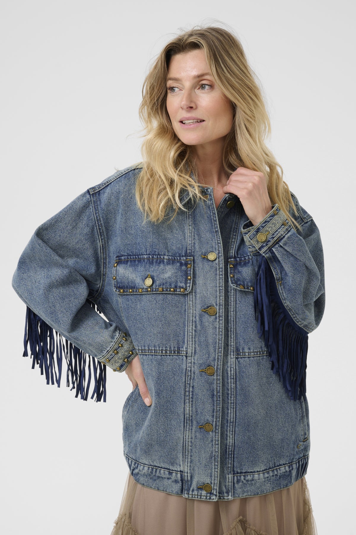 CRKos OZ Denim Jacket Colorado Denim Blue - 10614018