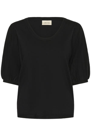 CRVillea pleat pullover Pitch Black - 10614038