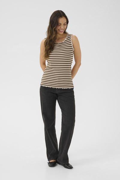 CRRibba Stripe Top Canteen Birch Stripe - 10614043 Thumbnail