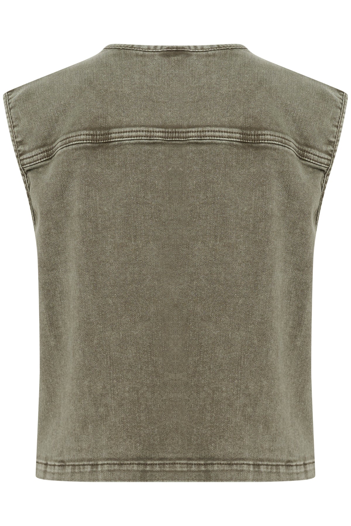 CRMelanie Waistcoat Heavy Washed Green - 10614056