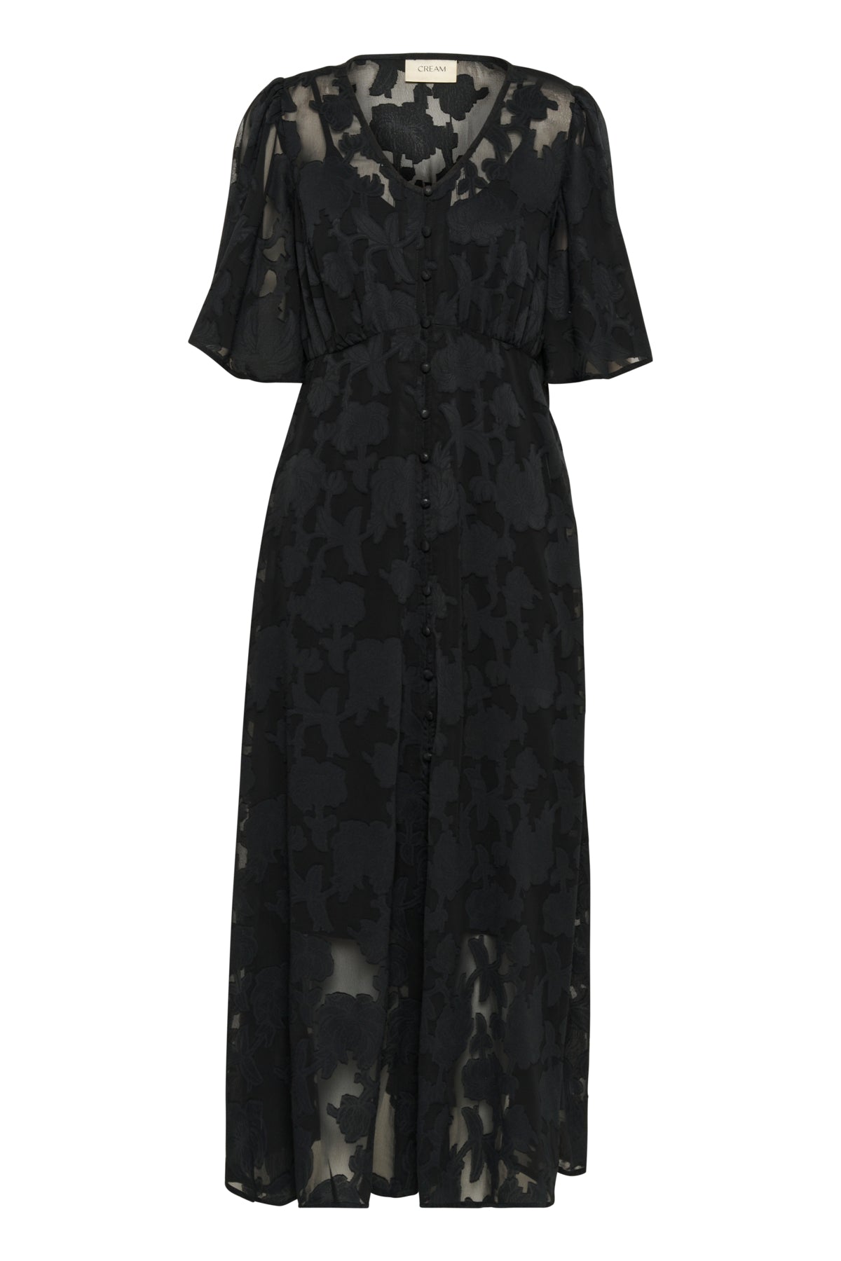 CRChery flower dress Pitch Black - 10614059