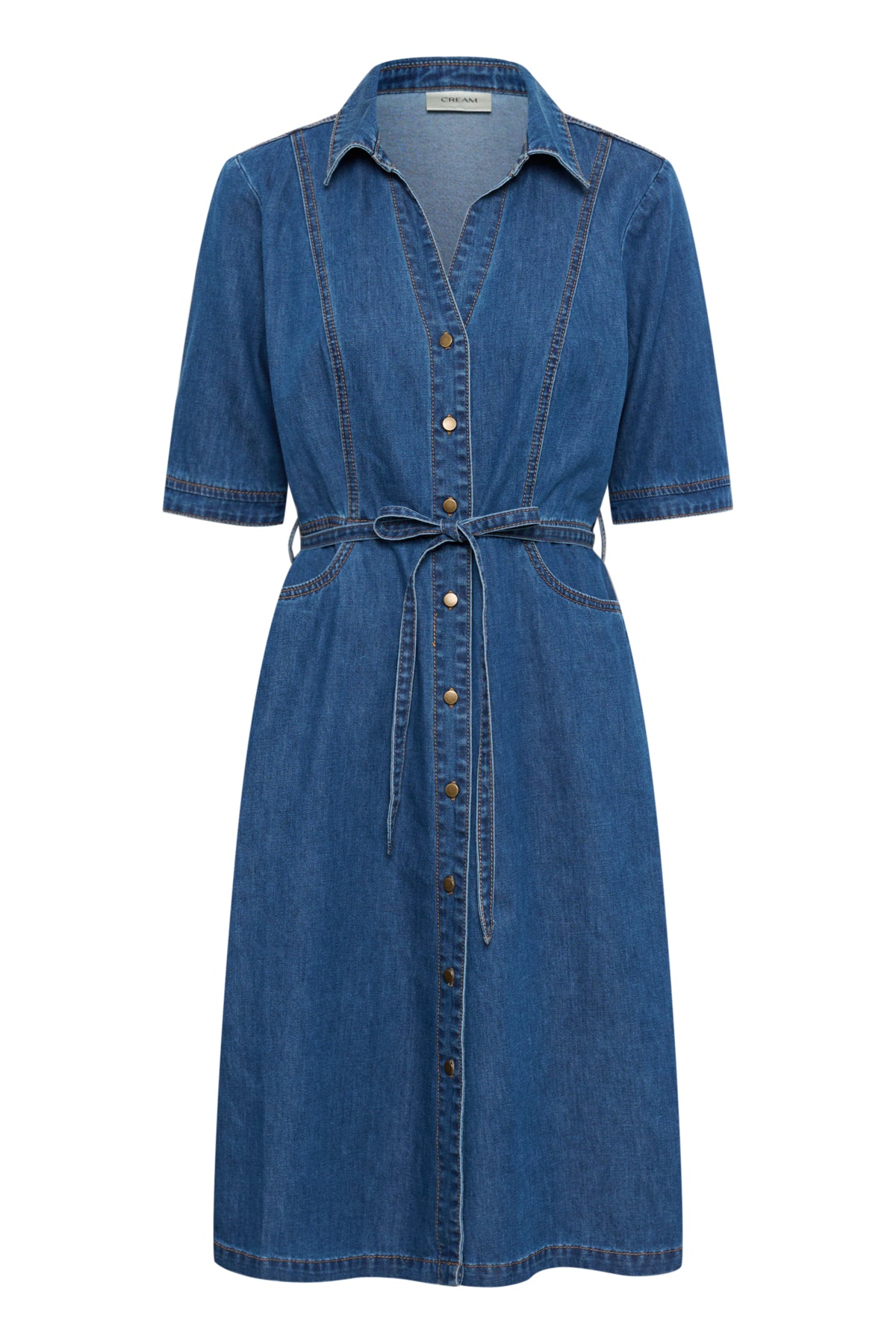 CREstelle Denim Dress Jasper Blue denim - 10614072