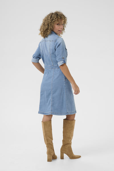 CRUniforma Denim Dress Light Blue Denim - 10614086 Thumbnail