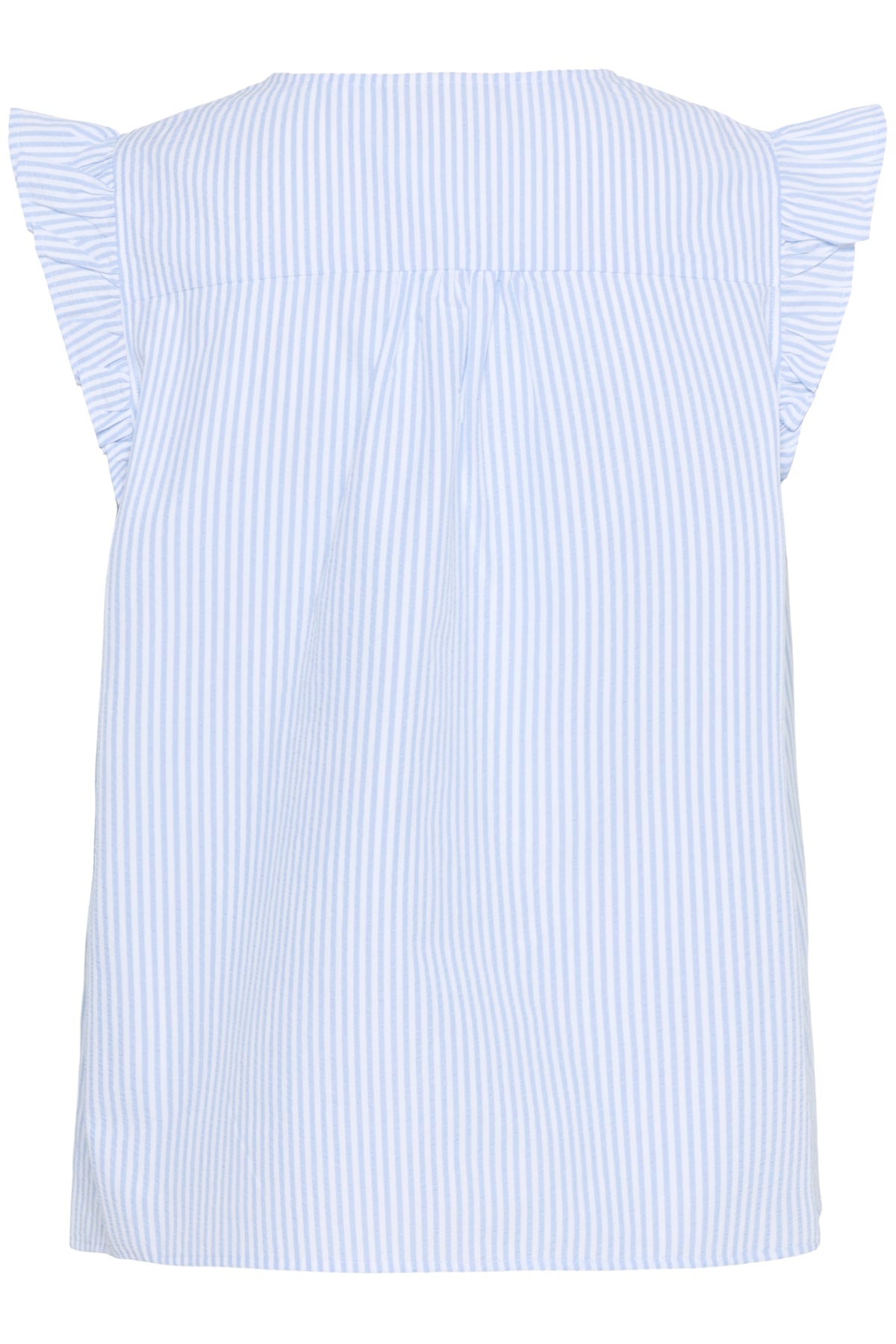 CRAmala Sleeveless Blouse Light Blue Stripe